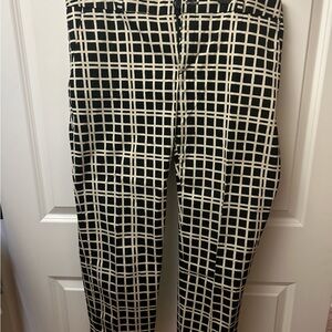 Banana Republic Black and White Grid Men's Dress Pants